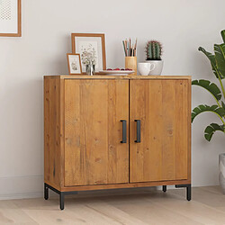 vidaXL Buffet Marron 75x35x70 cm Bois de pin massif