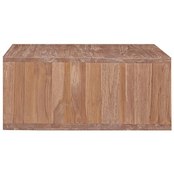 Avis vidaXL Table basse 70x70x30 cm Bois de teck massif