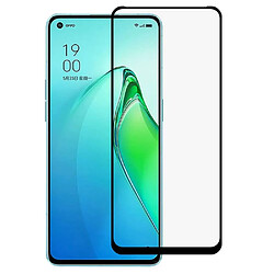 Htdmobiles Verre trempe pour Oppo Reno 8 Pro 5G / Reno 4 Z 5G - [Lot de 2] film de protection incurve integral - NOIR 