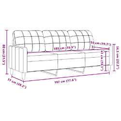 vidaXL Ensemble de canapés 4 pcs et coussins et traversins velours pas cher