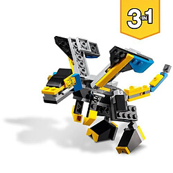 Acheter LEGO 31124 Creator 3 en 1 Le Super Robot, Se Transforme en Dragon et en Avion a Réaction, Créatif Pour les Enfants de 7 Ans et