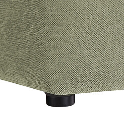 Beliani Pouf en tissu vert KANSAS pas cher