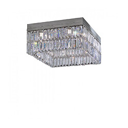 Luminaire Center Plafonnier design en cristal PRISMA chrome 8 ampoules Coloris : chrome Finition : Poli Matèriau du verre/Abat jour : Cristal Type d'ampoule : G9 Puissance en Watt (W) : 25 Nombre d'ampoules : 8 Ampoules incluses