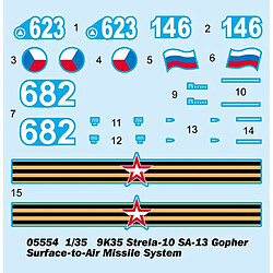 Trumpeter Maquette Char 9k35 Strela-10 Sa-13 Gopher Surface-to-air Missile System