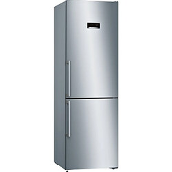 Bosch KGN36XLER Réfrigérateur Deux Porte 326L Montage Inférieur Poignées Verticales Inox