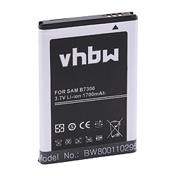 vhbw Li-Ion Batterie 1700mAh (3.7V) pour téléphone, smartphone Samsung Conquer 4G, Craft R900, Galaxy 580 comme EB504465VU, CPLD-69. 