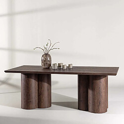 Venture Home Table de repas 100 x 210 cm Olivia mocca.