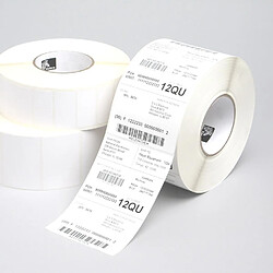 Zebra Z-Perform 1000T Blanc (Z-PERFORM 1000T 102X203MM BOX - Z-Perform 1000T, Uncoated thermal transfer paper label with permanent adhesive, 102 x 203mm, 76mm Core, 726 Labels/Roill, 4 Rolls/Box) 