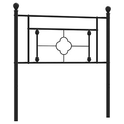 Maison Chic Tête de lit moderne pour chambre - Décoration de lit métal noir 90 cm -MN40591