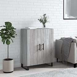 vidaXL Buffet sonoma gris 69,5x34x90 cm bois d'ingénierie