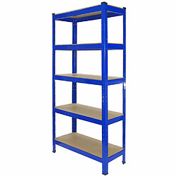 Monstershop 8 x Monster Racking T-Rax Rayonnage Étagère Robuste, Bleu, 75cm L, 30cm P