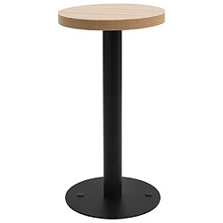 vidaXL Table de bistro Marron clair 40 cm MDF 