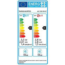 Climatiseur mobile réversible 3500w 35m2 avec kit - ac350rvkt-1 - TAURUS ALPATEC