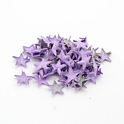 50 pcs étoiles studs métal griffe nailhead punk stud rivet spike bricolage artisanat violet