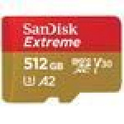 Carte mémoire flash - SANDISK - 512GB - Extreme microSDXC 160MB/s A2 C10 V30 UHS-I U3