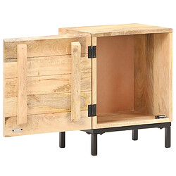 Avis vidaXL Table de chevet 40x30x51 cm Bois de manguier solide