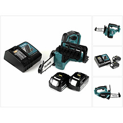 Makita DUC 122 RG2 18 V Li-Ion Tronçonneuse d'élagage à batterie +2x Batteries BL1860 6,0 Ah + Chargeur DC18RC 