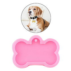 Acheter Bricolage Os Forme Chien Tag Moulage Moule Porte-clés Faisant Des Moules En Résine De Silicone L