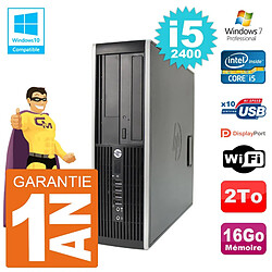 PC HP 6200 SFF Intel i5-2400 RAM 16Go Disque 2To Graveur DVD Wifi W7 · Occasion 