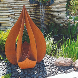 Avis Jardinex Déco jardin goutte... 90 cm - Rouille