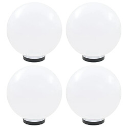 vidaXL Lampes à LED sous forme de boule 4 pcs Sphérique 30 cm PMMA