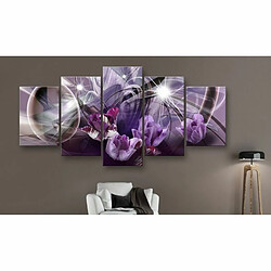 Paris Prix Tableau Imprimé Purple of Tulips 100 x 200 cm