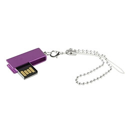 Avis Wewoo Clé USB Violet Mini disque flash USB rotatif 32 Go,