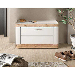 Acheter Bestmobilier Coventry - meuble à chaussures - blanc et bois - 80x47 cm