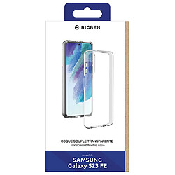 BigBen Connected Coque pour Samsung Galaxy S23 FE Souple et Ultra-Fine en TPU Transparent