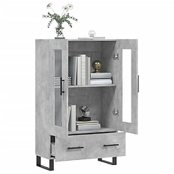 Acheter Maison Chic Buffet,Meuble de Rangement,commode pour salon,Cuisine gris béton 69,5x31x115 cm bois d'ingénierie -MN97210