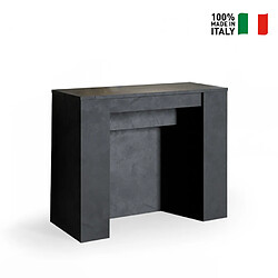 Itamoby Table console extensible salle à manger 90x48-296cm anthracite Venus Report