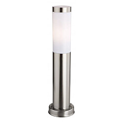 Luminaire Center Borne 45 cm Plaza, acier inoxydable