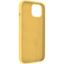 Moxie Coque pour iPhone 15 Plus Semi-rigide Intérieur Microfibre Jaune