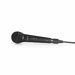 Avis NC Microphone SONO DJ Dynamique Câble 5.00 m 50 Hz - 15 kHz 600 Ohm Bouton marche/arrêt intégré Métal Noir