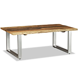 Avis vidaXL Table basse Bois de récupération massif 100x60x38 cm