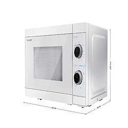 Sharp YC-MG01E-C micro-onde Comptoir Micro-ondes grill 20 L 800 W Blanc