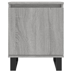 Maison Chic Table de chevet,Table de nuit,Table d'appoint pour salon sonoma gris 40x30x50 cm bois d'ingénierie -MN58470 pas cher