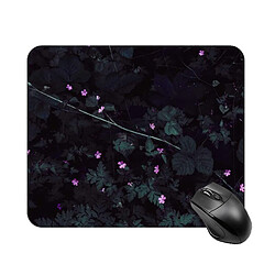 Universal Pad de souris imprimé de fleurs violet pour ordinateur portable