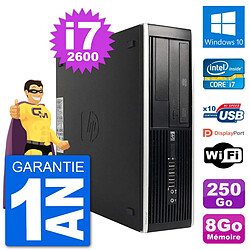 PC HP Compaq Pro 6300 SFF Intel i7-2600 RAM 8Go Disque Dur 250Go Windows 10 Wifi - Occasion