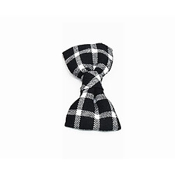 YP Select Réglable Plaid Pet Dogs Cats Colliers Bowtie durables et confortables - Grille noire