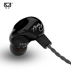 GUPBOO KZ ZS3 1DD écouteurs intra-auriculaires dynamiques câble détachable moniteurs casque Hi-Fi Audio musique sport casque intra-auriculaire KZ EDX ZST 