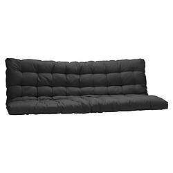 Vente-Unique Futon 135 x 190 cm spécial banquette lit ép.10cm - Noir - MODULO