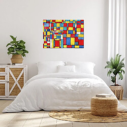 EPIKASA Impression sur Toile Mondrian Composition