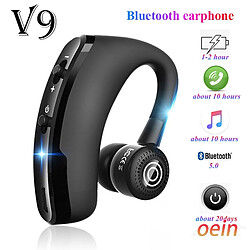 GUPBOO Casque sans fil V9 fone Casque intra-auriculaire sans fil mains libres Casque d'affaires Stéréo Hi-Fi Casque de sport 