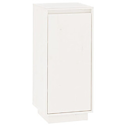 vidaXL Armoire à chaussures Blanc 35x35x80 cm Bois de pin massif