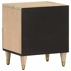 Acheter Maison Chic Table de chevet, Table de Nuit, Meuble de Rangement 40x33x46 cm Bois de manguier solide