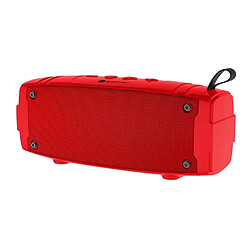 Yonis Enceinte Bluetooth Extérieure Stéréo Sans Fil Waterproof Choc Et Poussière Enceinte Bluetooth Étanche Antichoc Son Stéréo TWS Radio FM Aux TF Rouge YONIS