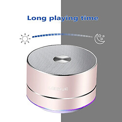 Avis Wewoo Enceinte Bluetooth Haut-parleur sans fil portable LENRUE Haut-parleurs stéréo à LED avec micro intégré MP3 MINI Subwoof Smart Column Loudspeaker