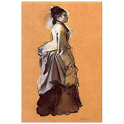 ArtPlaza Degas Edgar-Young Lady in The Road Costume Panneau Décoratif Bois, Multicolore, 60 x 1,8 x 90 cm 