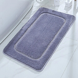 LUUCOZK Tapis de bain antidérapants absorbants à séchage rapide, tapis de décoration de salle de bain-lavande-40x60cm